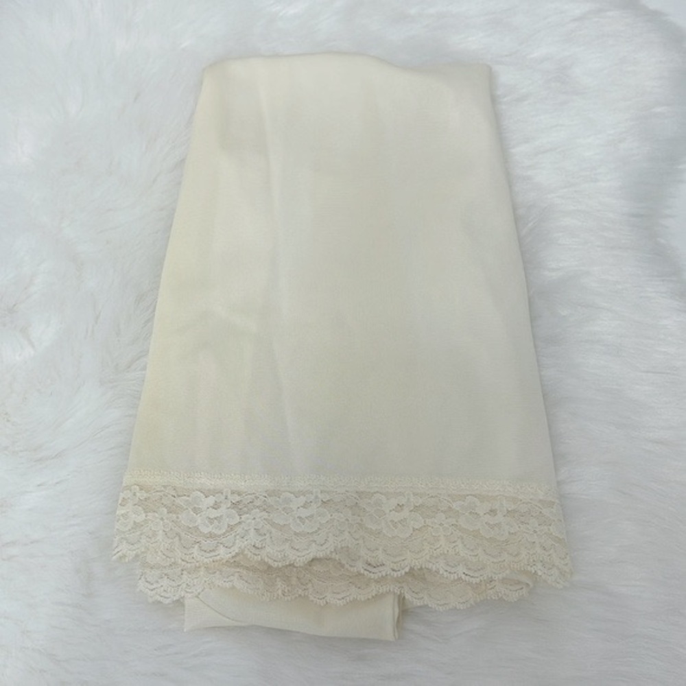 Vintage Sears The Doesn’t Slip Short Slip Dress 60s Nylon Anti-Cling Lingerie 32 - Picture 12 of 16